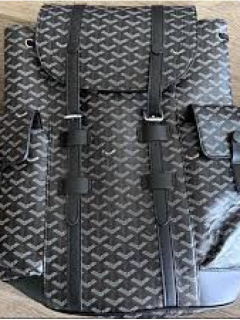 Black Patterned Men's Backpack - Sleek Everyday Carry